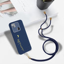 For Xiaomi Redmi 10A Gilding Line TPU Phone Case with Strap(Royal Blue)