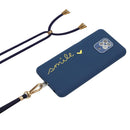 For Xiaomi Redmi Note 9S / 9 Pro / 9 Pro Max / Poco M2 Pro Gilding Line TPU Phone Case with Strap(Royal Blue)