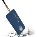For Xiaomi Redmi Note 9S / 9 Pro / 9 Pro Max / Poco M2 Pro Gilding Line TPU Phone Case with Strap(Royal Blue)