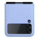 For Samsung Galaxy Z Flip4 5G NILLKIN QIN Series Plain Leather Phone Case(Blue)