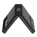 For Samsung Galaxy Z Flip4 5G NILLKIN QIN Series Plain Leather Phone Case(Black)
