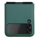 For Samsung Galaxy Z Flip4 5G NILLKIN QIN Series Plain Leather Phone Case(Green)