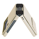 For Samsung Galaxy Z Flip4 5G NILLKIN QIN Series Plain Leather Phone Case(Beige)