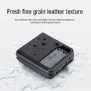 For Samsung Galaxy Z Flip4 5G NILLKIN QIN Series Plain Leather Phone Case(Blue)