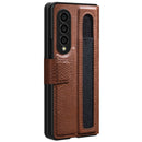 For Samsung Galaxy Z Fold4 5G NILLKIN Ogg Leather Phone Case(Brown)