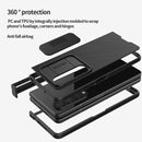 For Samsung Galaxy Z Fold4 NILLKIN Black Mirror Pro Series Camshield PC Phone Case, Simple Set(Green)