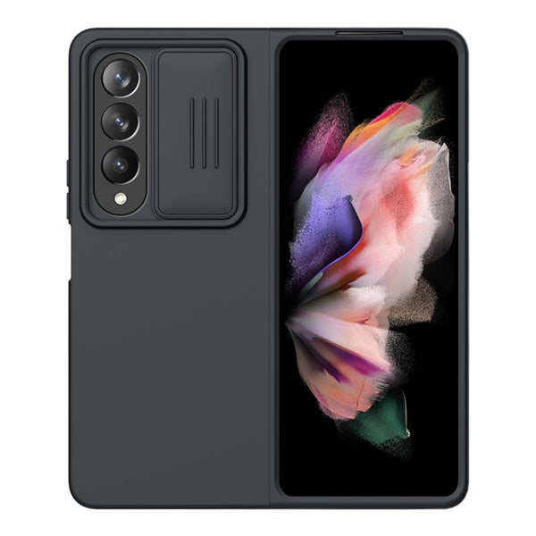 For Samsung Galaxy Z Fold4 5G NILLKIN CamShield Liquid Silicone + PC Full Coverage Case(Black)