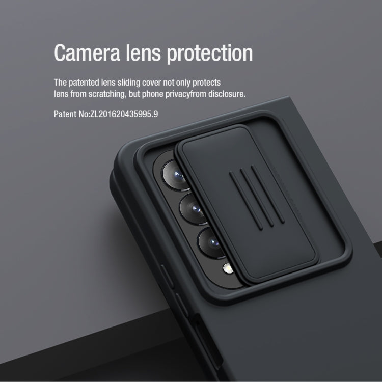 For Samsung Galaxy Z Fold4 5G NILLKIN CamShield Liquid Silicone + PC Full Coverage Case(Black)