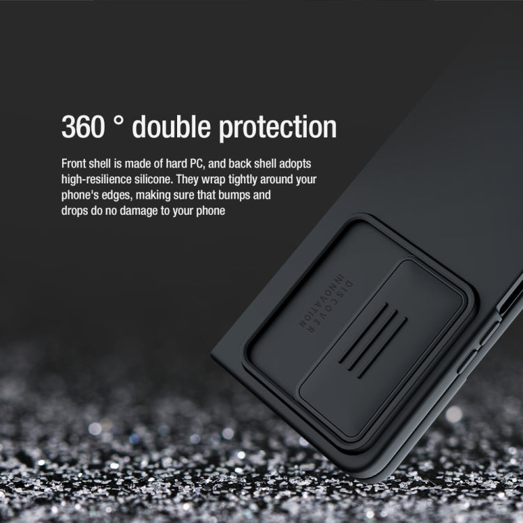 For Samsung Galaxy Z Fold4 5G NILLKIN CamShield Liquid Silicone + PC Full Coverage Case(Black)