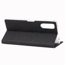 For Sony Xperia 10 II ViLi Shockproof TPU + PU Horizontal Flip Protective Case with Card Slot & Holder(Black)