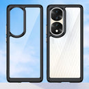 For Honor 70 Pro 5G Colorful Series Acrylic + TPU Phone Case(Black)