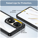 For Honor 70 Pro 5G Colorful Series Acrylic + TPU Phone Case(Black)