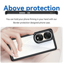 For Honor 70 Pro 5G Colorful Series Acrylic + TPU Phone Case(Black)