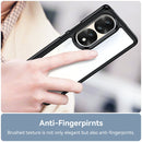 For Honor 70 Pro 5G Colorful Series Acrylic + TPU Phone Case(Black)