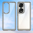 For Honor 70 Pro 5G Colorful Series Acrylic + TPU Phone Case(Transparent Grey)