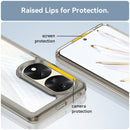 For Honor 70 Pro 5G Colorful Series Acrylic + TPU Phone Case(Transparent Grey)