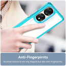 For Honor 70 Pro 5G Colorful Series Acrylic + TPU Phone Case(Transparent Blue)