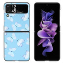 For Samsung Galaxy Z Flip4 TPU Shockproof Folding Protective Phone Case(Blue Butterfly)