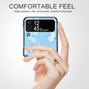 For Samsung Galaxy Z Flip4 TPU Shockproof Folding Protective Phone Case(Blue Butterfly)