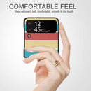 For Samsung Galaxy Z Flip4 TPU Shockproof Folding Protective Phone Case(Blue Stripes)