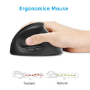 X10 2.4G Wireless Vertical Ergonomic Gaming Mouse(Black)