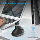 X10 2.4G Wireless Vertical Ergonomic Gaming Mouse(Grey)