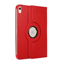 For iPad 10th Gen 10.9 2022 360 Degree Rotation Litchi Texture Flip Leather Tablet Case with Holder (Red)