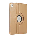 For iPad 10th Gen 10.9 2022 360 Degree Rotation Litchi Texture Flip Leather Tablet Case with Holder (Gold)