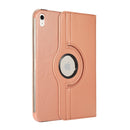 For iPad 10th Gen 10.9 2022 360 Degree Rotation Litchi Texture Flip Leather Tablet Case with Holder (Rose Gold)
