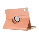 For iPad 10th Gen 10.9 2022 360 Degree Rotation Litchi Texture Flip Leather Tablet Case with Holder (Rose Gold)