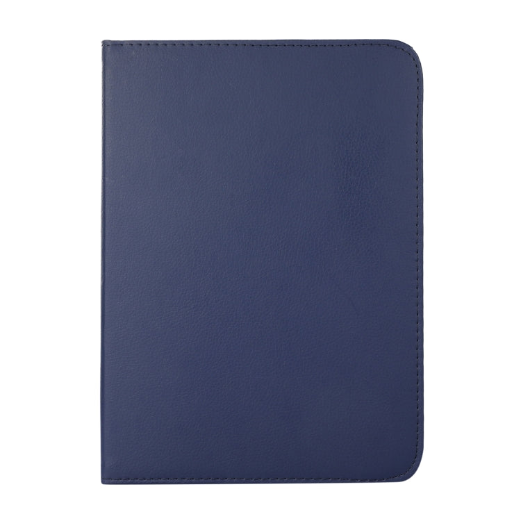 For iPad 10th Gen 10.9 2022 360 Degree Rotation Litchi Texture Flip Leather Tablet Case with Holder (Blue)