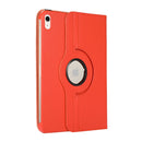 For iPad 10th Gen 10.9 2022 360 Degree Rotation Litchi Texture Flip Leather Tablet Case with Holder (Orange)