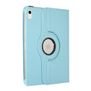 For iPad 10th Gen 10.9 2022 360 Degree Rotation Litchi Texture Flip Leather Tablet Case with Holder (Sky Blue)