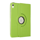 For iPad 10th Gen 10.9 2022 360 Degree Rotation Litchi Texture Flip Leather Tablet Case with Holder (Green)