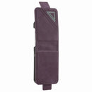 For Samsung Galaxy Z Flip4 Forwenw Dual-side Buckle Leather Phone Case(Wine Red)
