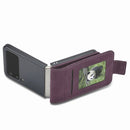 For Samsung Galaxy Z Flip4 Forwenw Dual-side Buckle Leather Phone Case(Wine Red)