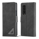 For Samsung Galaxy Z Fold4 Forwenw Dual-side Buckle Leather Phone Case(Black)