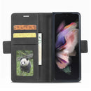 For Samsung Galaxy Z Fold4 Forwenw Dual-side Buckle Leather Phone Case(Black)