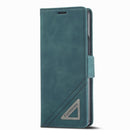 For Samsung Galaxy Z Fold4 Forwenw Dual-side Buckle Leather Phone Case(Dark Cyan)