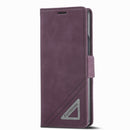 For Samsung Galaxy Z Fold4 Forwenw Dual-side Buckle Leather Phone Case(Wine Red)