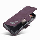 For Samsung Galaxy Z Fold4 Forwenw Dual-side Buckle Leather Phone Case(Wine Red)