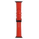 Litchi Texture Leather Watch Band For Apple Watch Series 8&7 41mm / SE 2&6&SE&5&4 40mm / 3&2&1 38mm(Red)