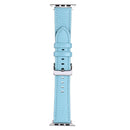 Litchi Texture Leather Watch Band For Apple Watch Series 8&7 41mm / SE 2&6&SE&5&4 40mm / 3&2&1 38mm(Light Blue)