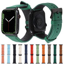 Litchi Texture Leather Watch Band For Apple Watch Series 8&7 41mm / SE 2&6&SE&5&4 40mm / 3&2&1 38mm(Red)