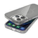 MagSafe Magnetic Phone Case For iPhone 14 Pro(Transparent Black)