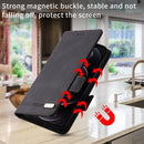For Samsung Galaxy Z Fold4 Magnetic Clasp Flip Leather Phone Case(Black)