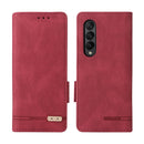 For Samsung Galaxy Z Fold4 Magnetic Clasp Flip Leather Phone Case(Red)