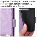 For Samsung Galaxy Z Fold4 Magnetic Clasp Flip Leather Phone Case(Purple)