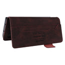 For Samsung Galaxy Z Fold4 Magnetic Clasp Flip Leather Phone Case(Brown)