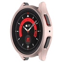 For Samsung Galaxy Watch5 Pro 45mm Half Coverage Hollowed PC Protective Case(Rose Gold)